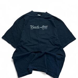 Aaa Men's "back off" Black and Navy T-shirt